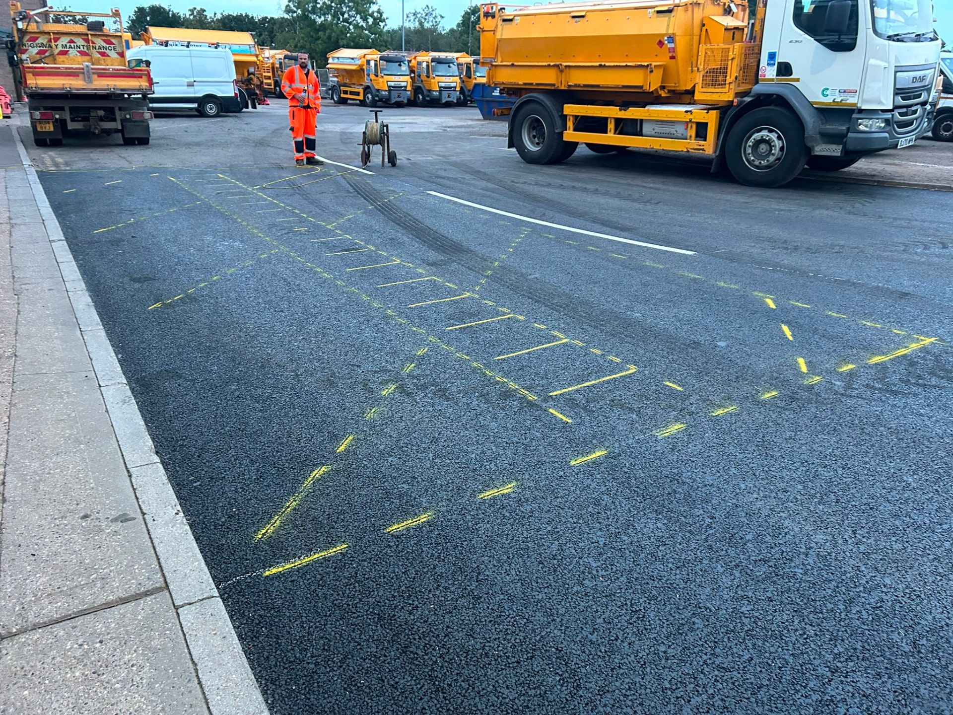Broadmead Road, Bedfordshire — New Universal Studio site: pre-marking set out