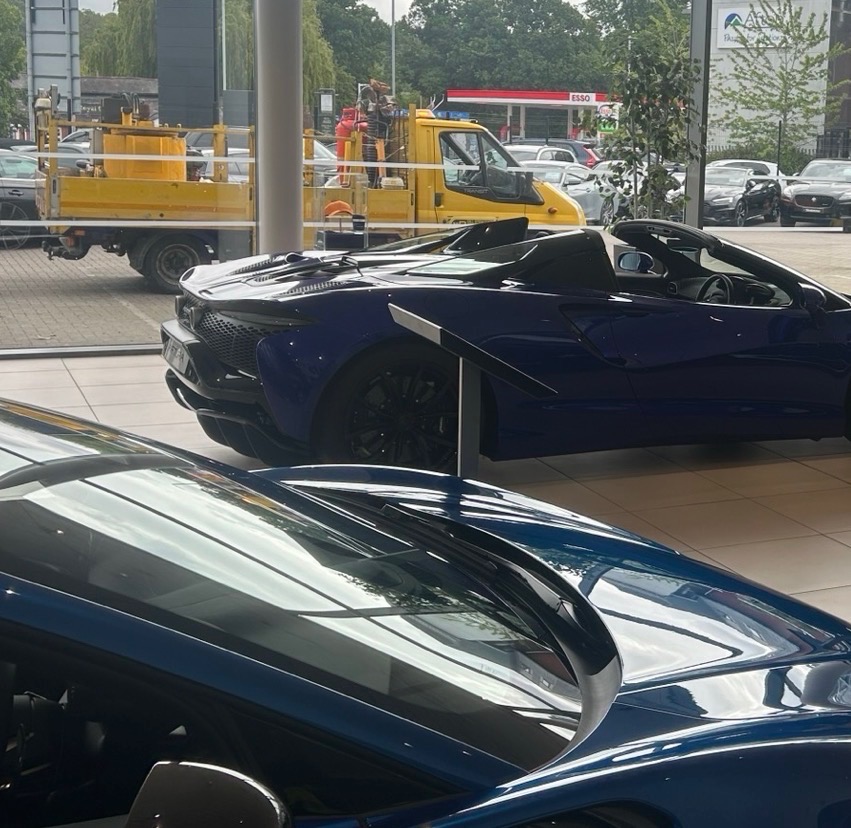 McLaren Stratstone Ascot — showroom & forecourt marking