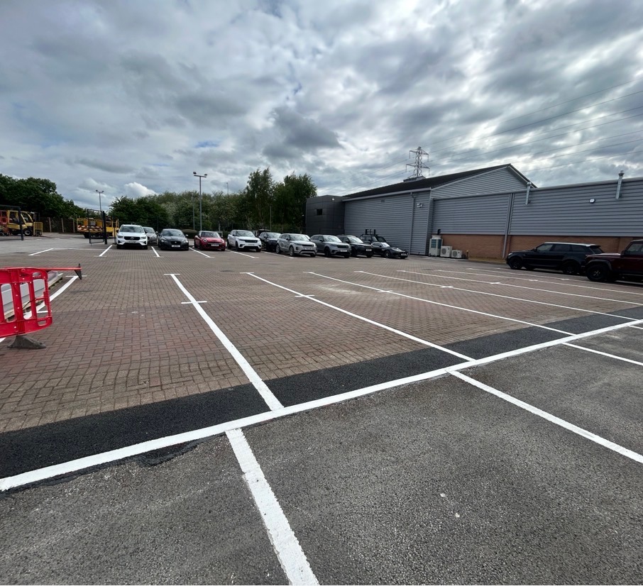 JLR Nottinghamshire — car park bay markings